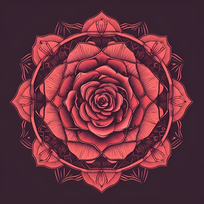 Rose Flower Mandalas - TJZ