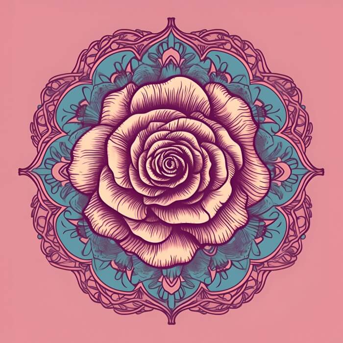 Rose Flower Mandalas - TSK