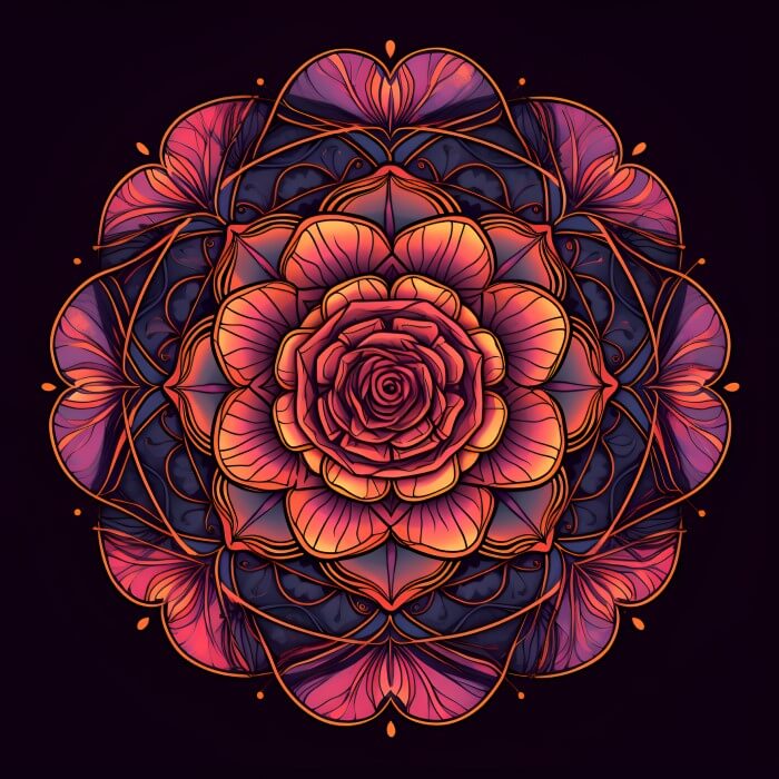 Rose Flower Mandalas - WBK