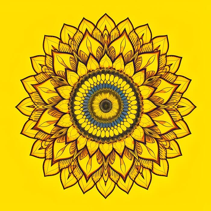 Sunflower Mandalas