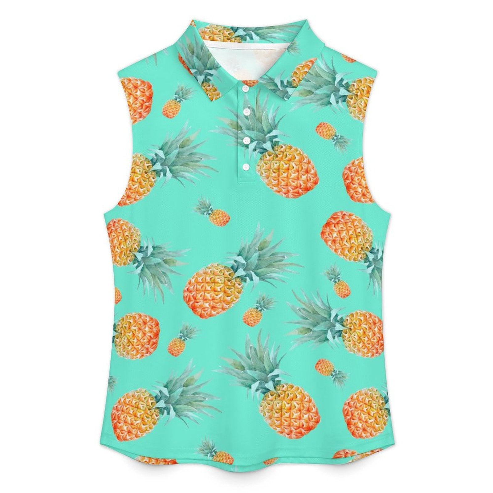 Summer fruits Sleeveless Tank Top Pineapple Background