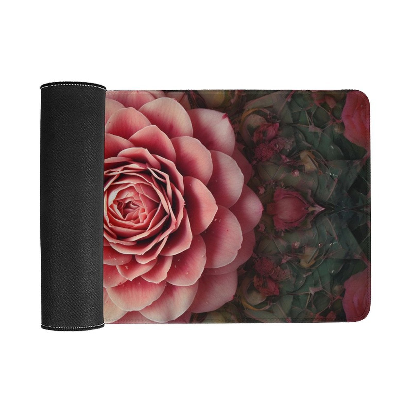 Slip Rubber Mouse Pad with Stitched Edges