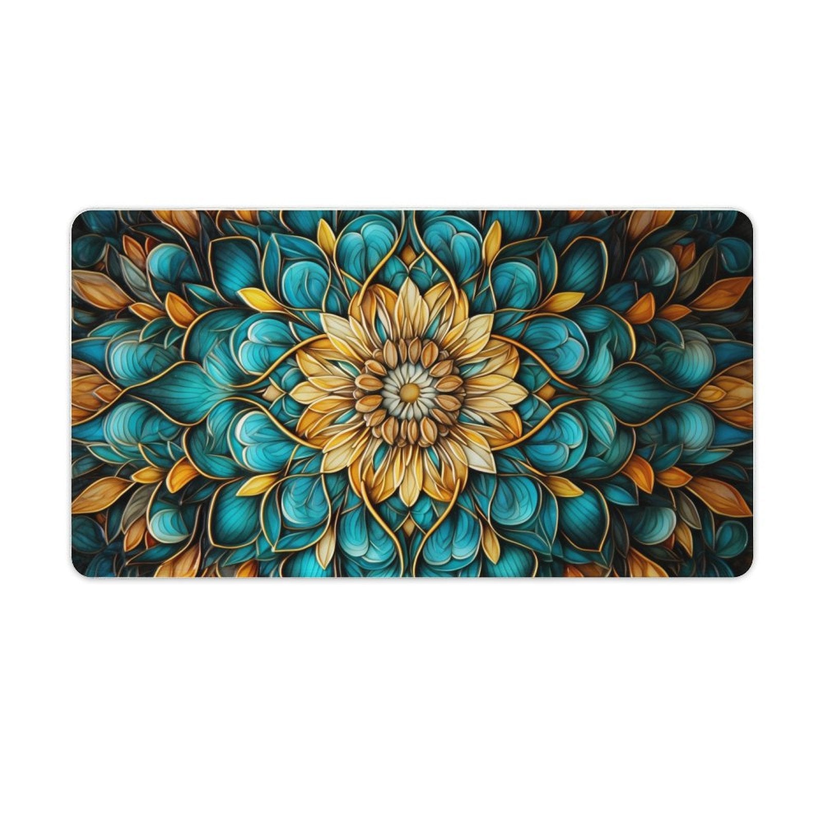 Slip Rubber Mouse Pad with Stitched Edges