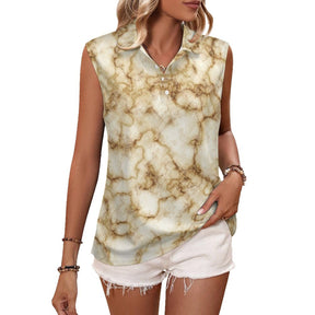 Marble texture Sleeveless Tank Top