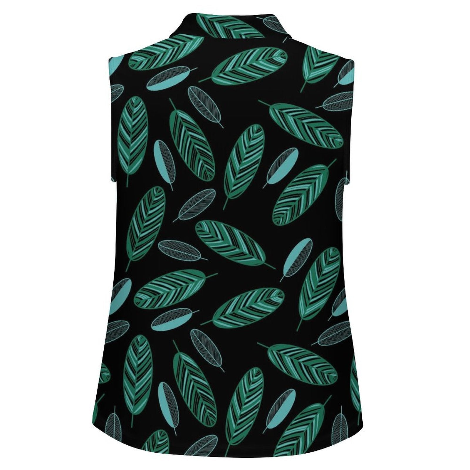 Summer vibes Sleeveless Tank Top Oval, Leaf