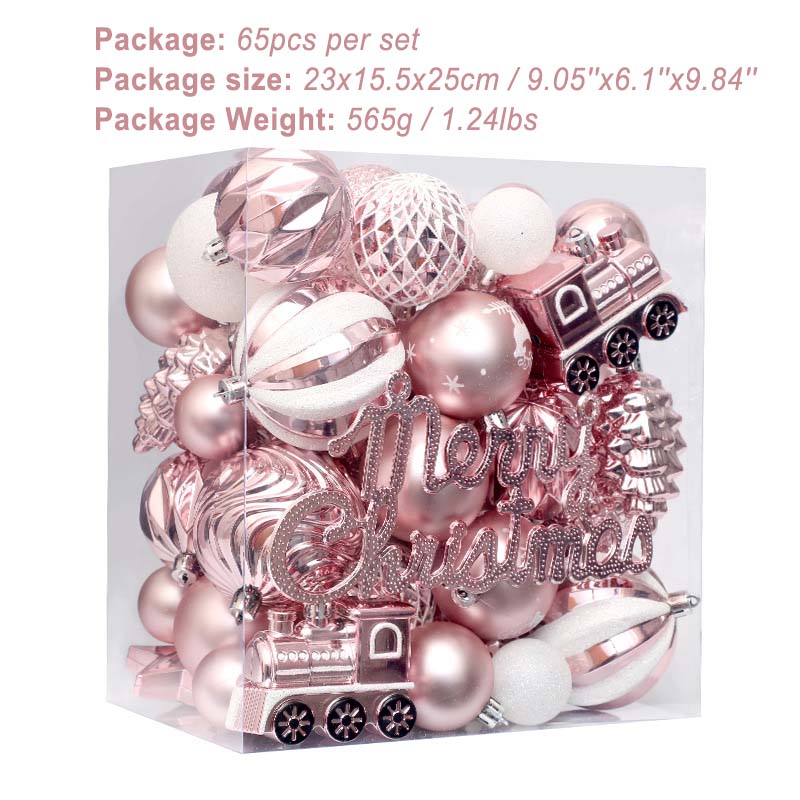 65pcs Christmas Decorations