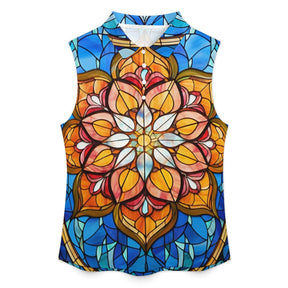 Sleeveless Collared Tank Top 114