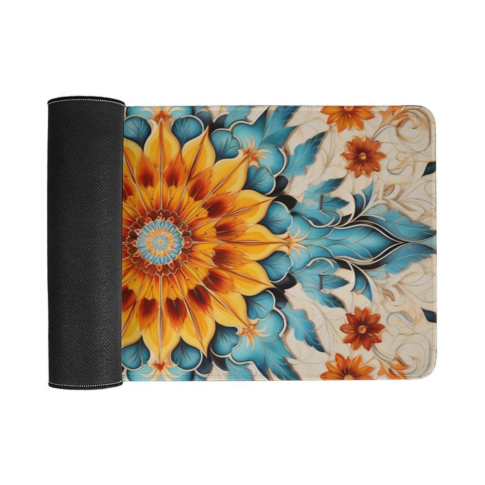 Slip Rubber Mouse Pad with Stitched Edges