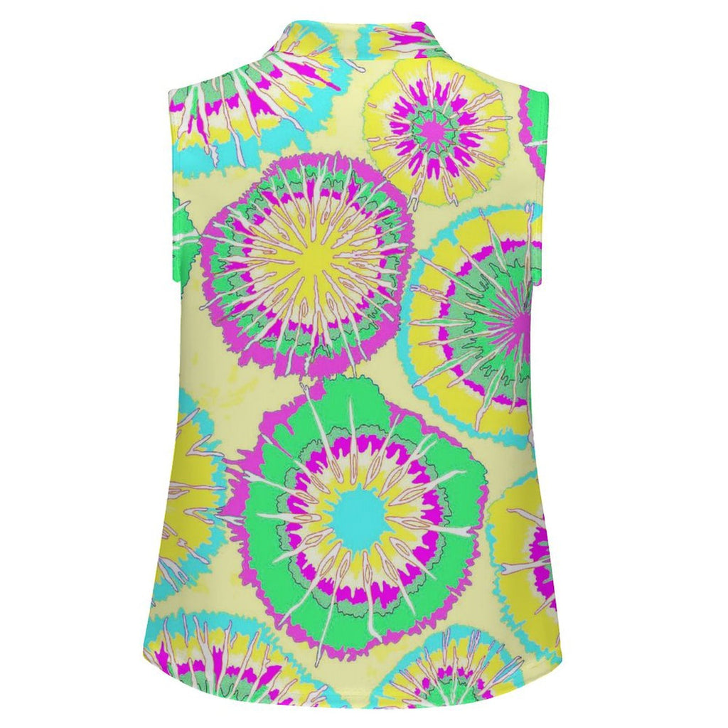 Sleeveless Tank Top Tie-dyed Fabric4