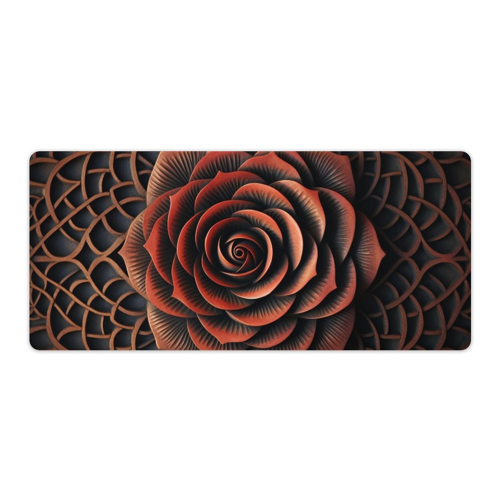 Slip Rubber Mouse Pad with Stitched Edges