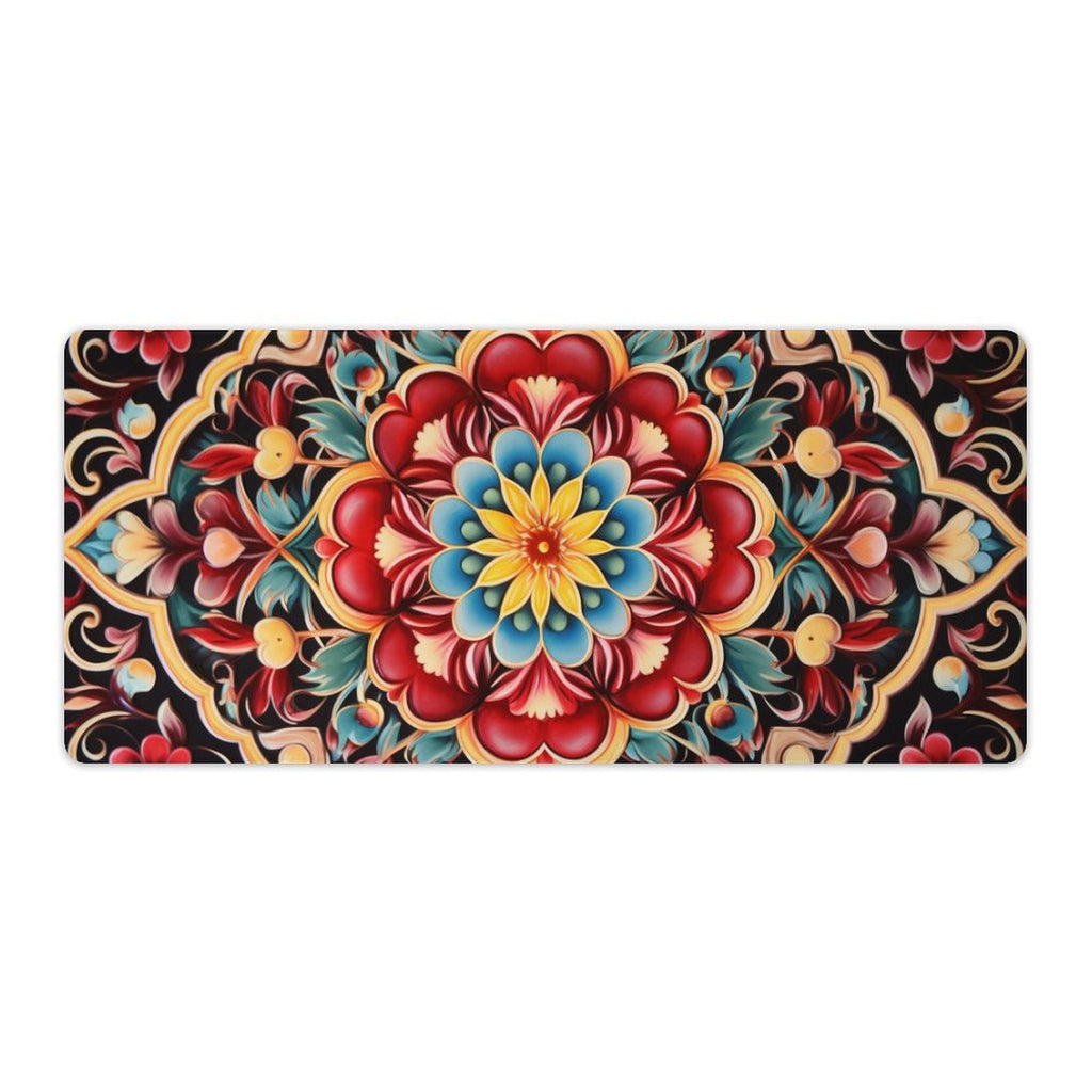 Slip Rubber Mouse Pad with Stitched Edges