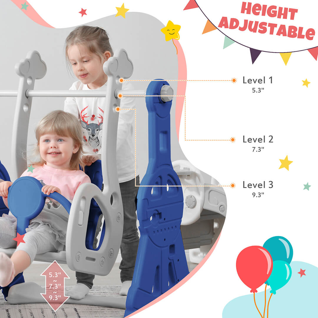 Toddler Slide and Swing Set 3 in 1