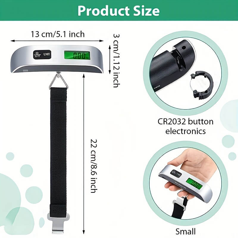 50Kg/110Lb Electronic Hand-held Scale