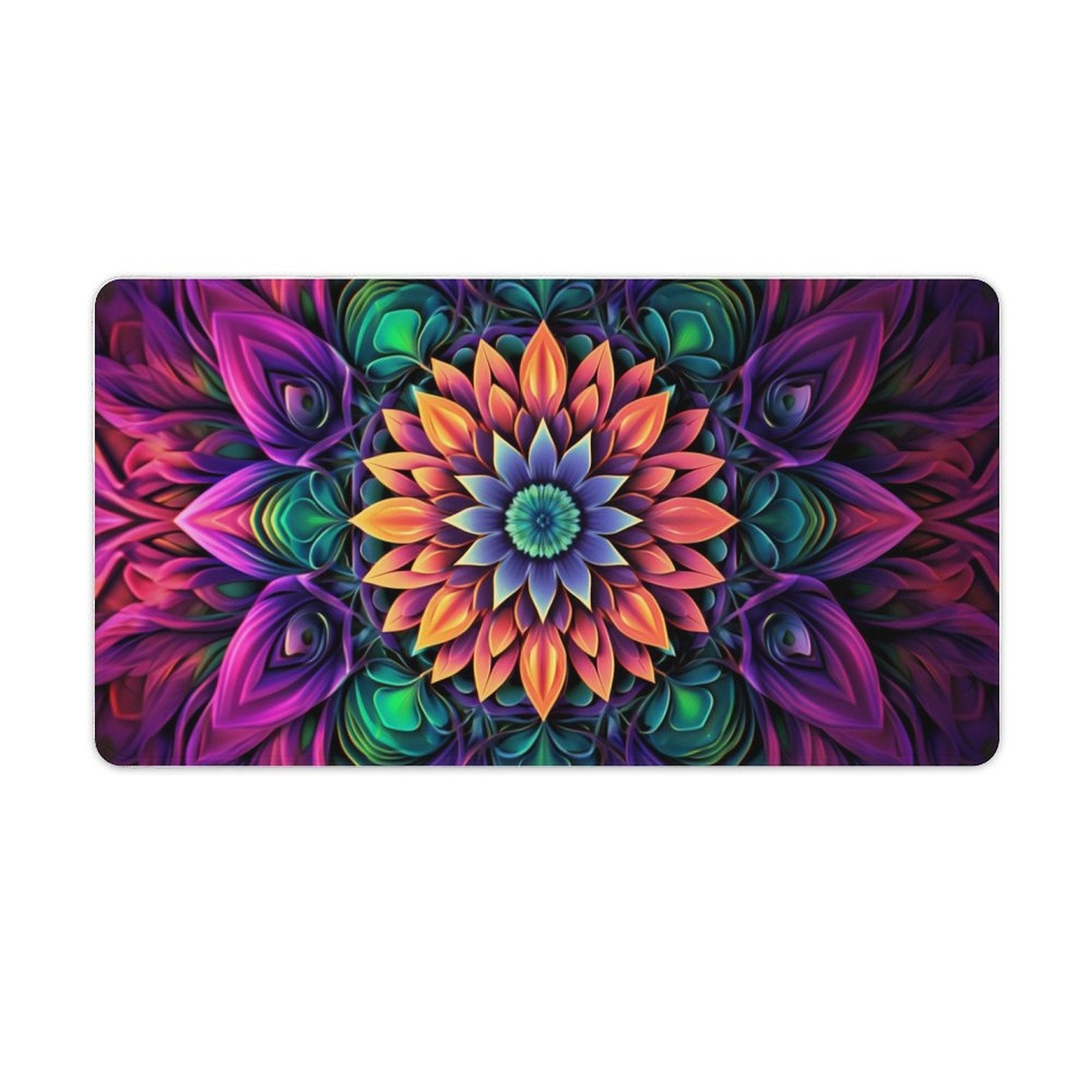 Slip Rubber Mouse Pad with Stitched Edges