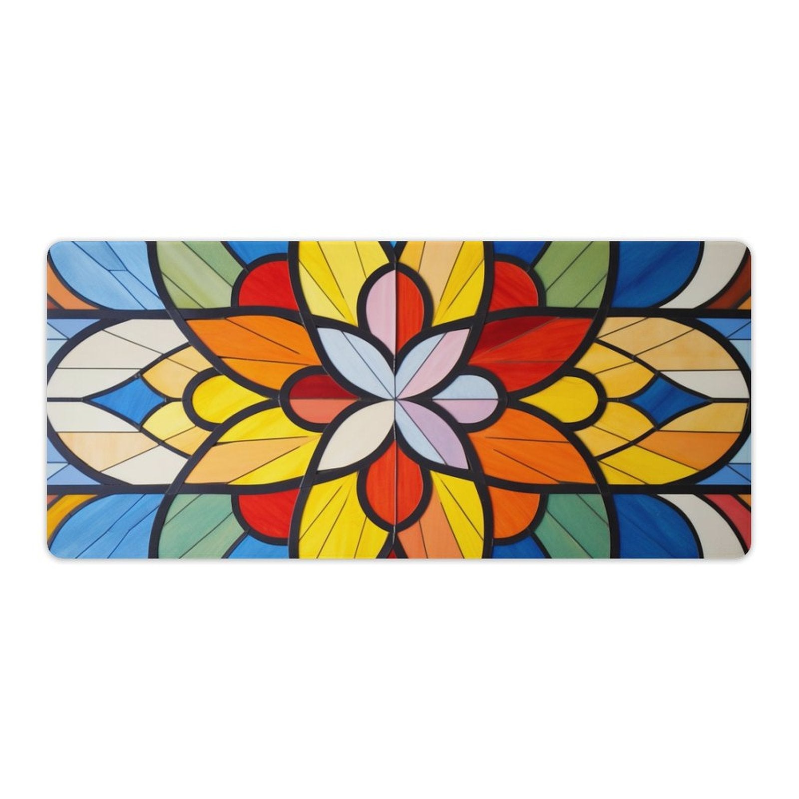 Slip Rubber Mouse Pad with Stitched Edges