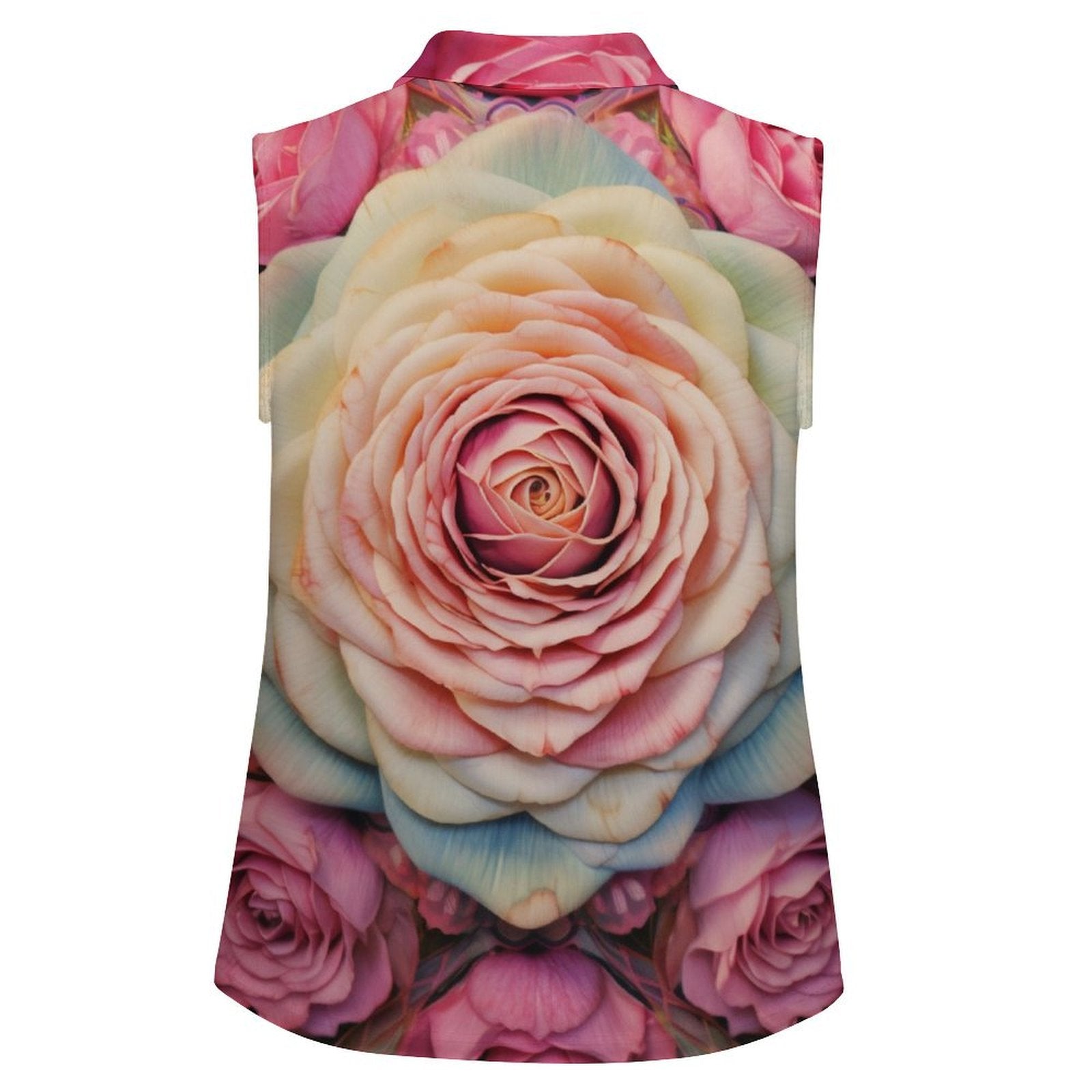 Sleeveless Collared Tank Top 030