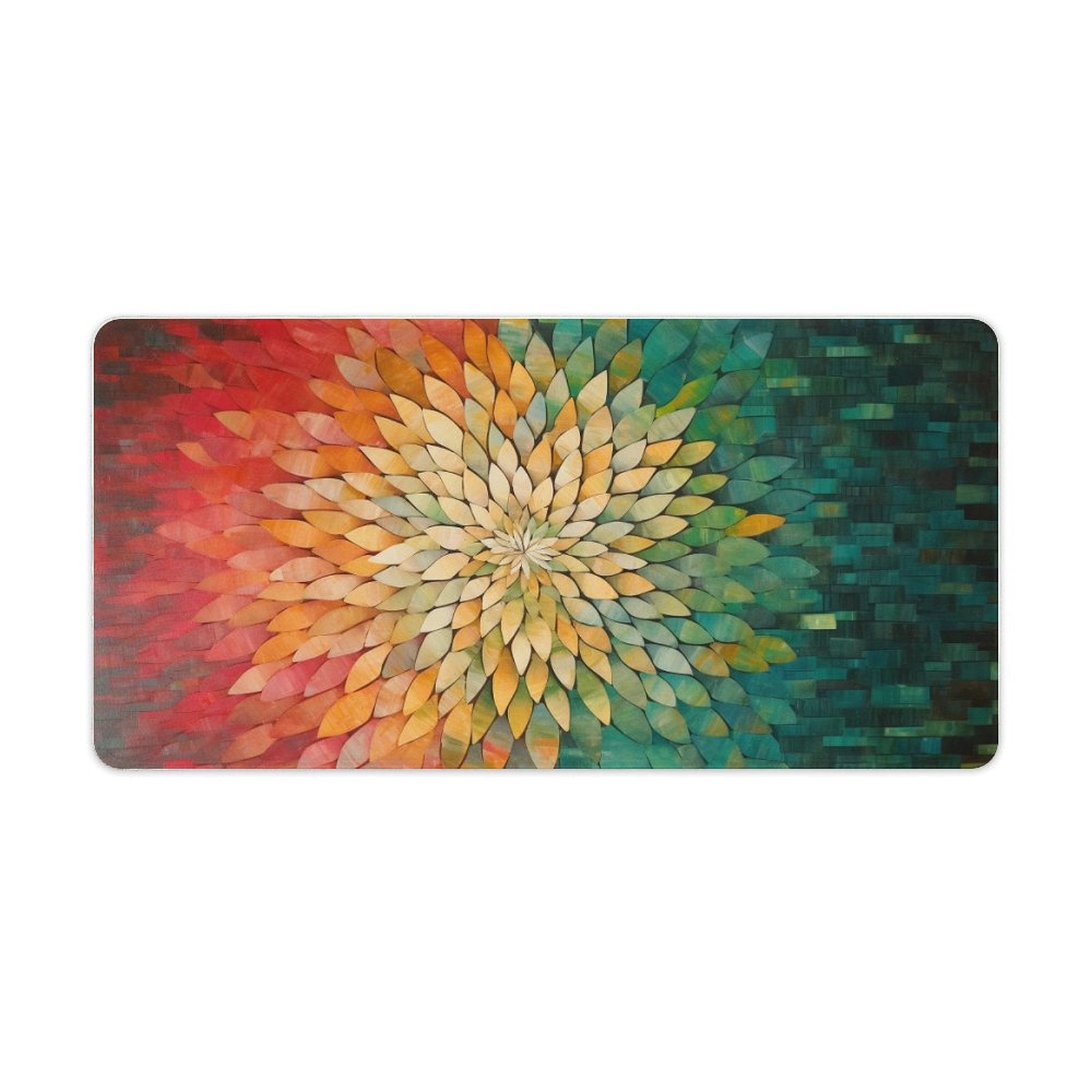 Slip Rubber Mouse Pad with Stitched Edges