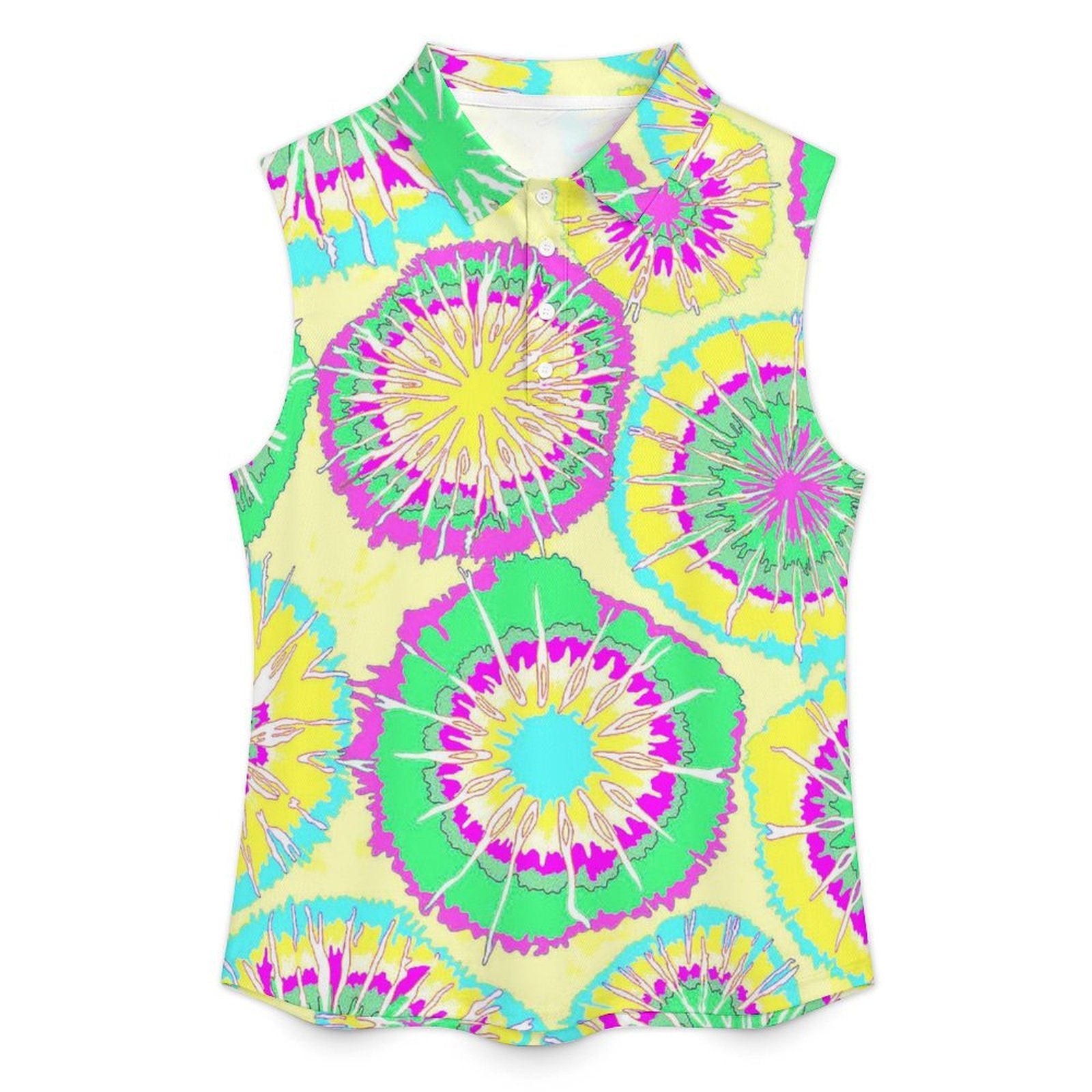 Sleeveless Tank Top Tie-dyed Fabric4