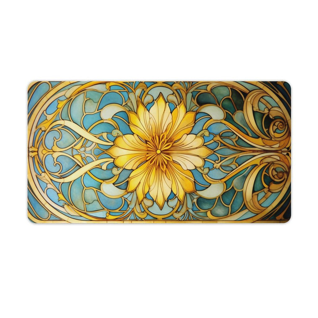 Slip Rubber Mouse Pad with Stitched Edges