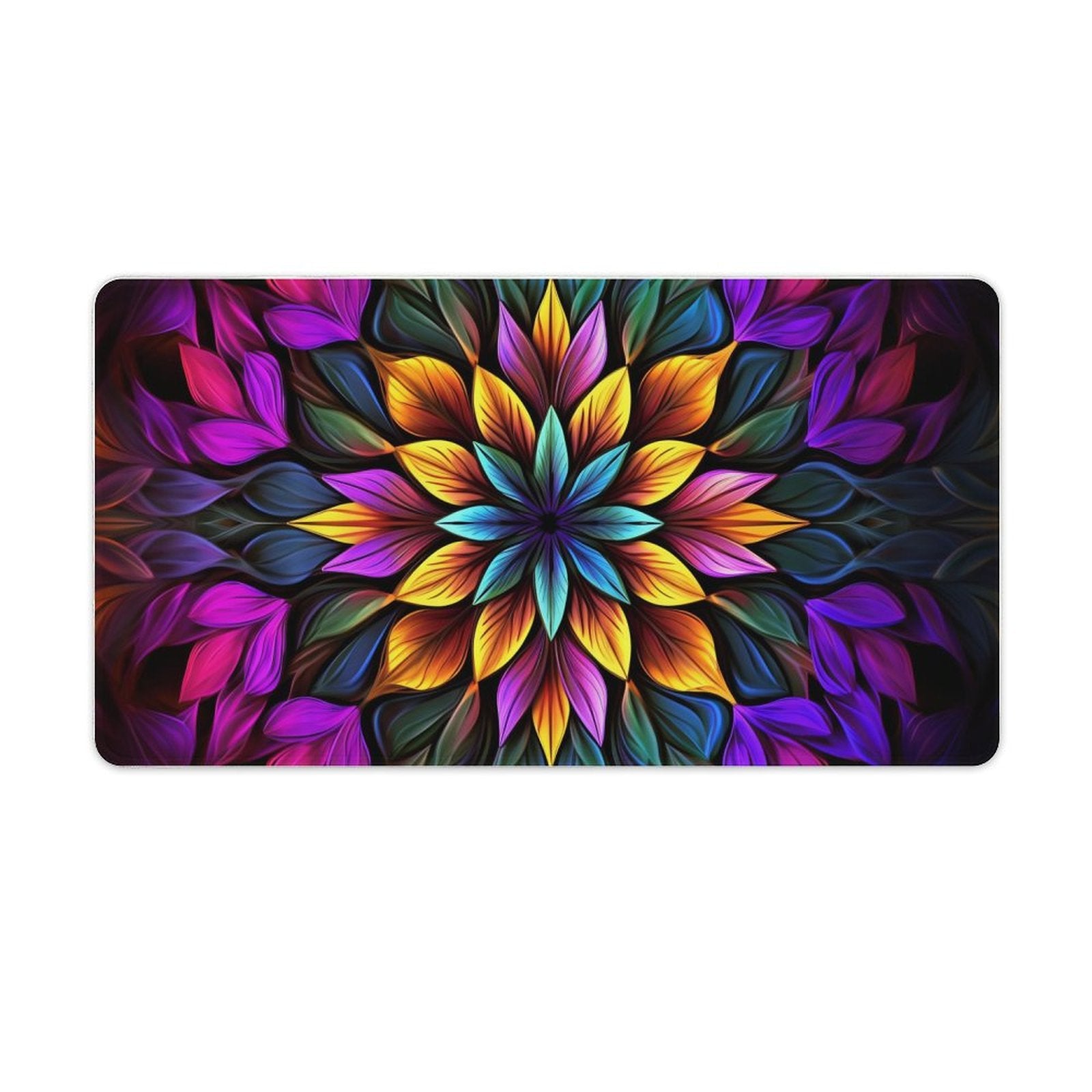 Slip Rubber Mouse Pad with Stitched Edges