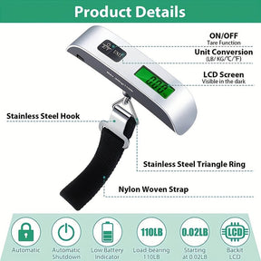 50Kg/110Lb Electronic Hand-held Scale