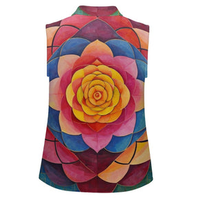 Sleeveless Collared Tank Top 050