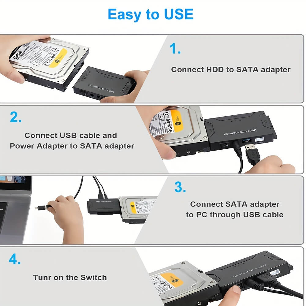 USB 3.0 to SATA IDE Hard Drive Reader