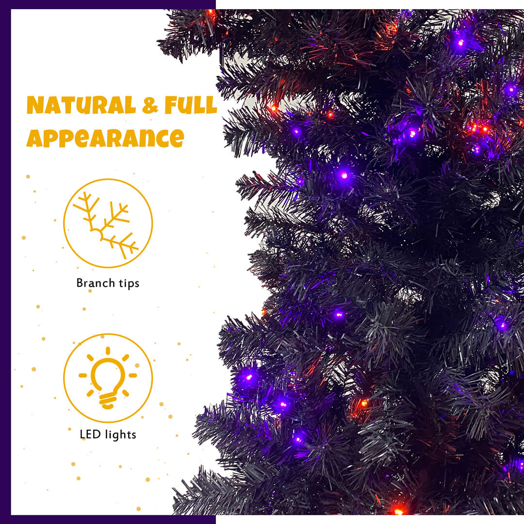 6ft 300pcs LED 1080 Branch Tips Artificial Xmas Trees Purple