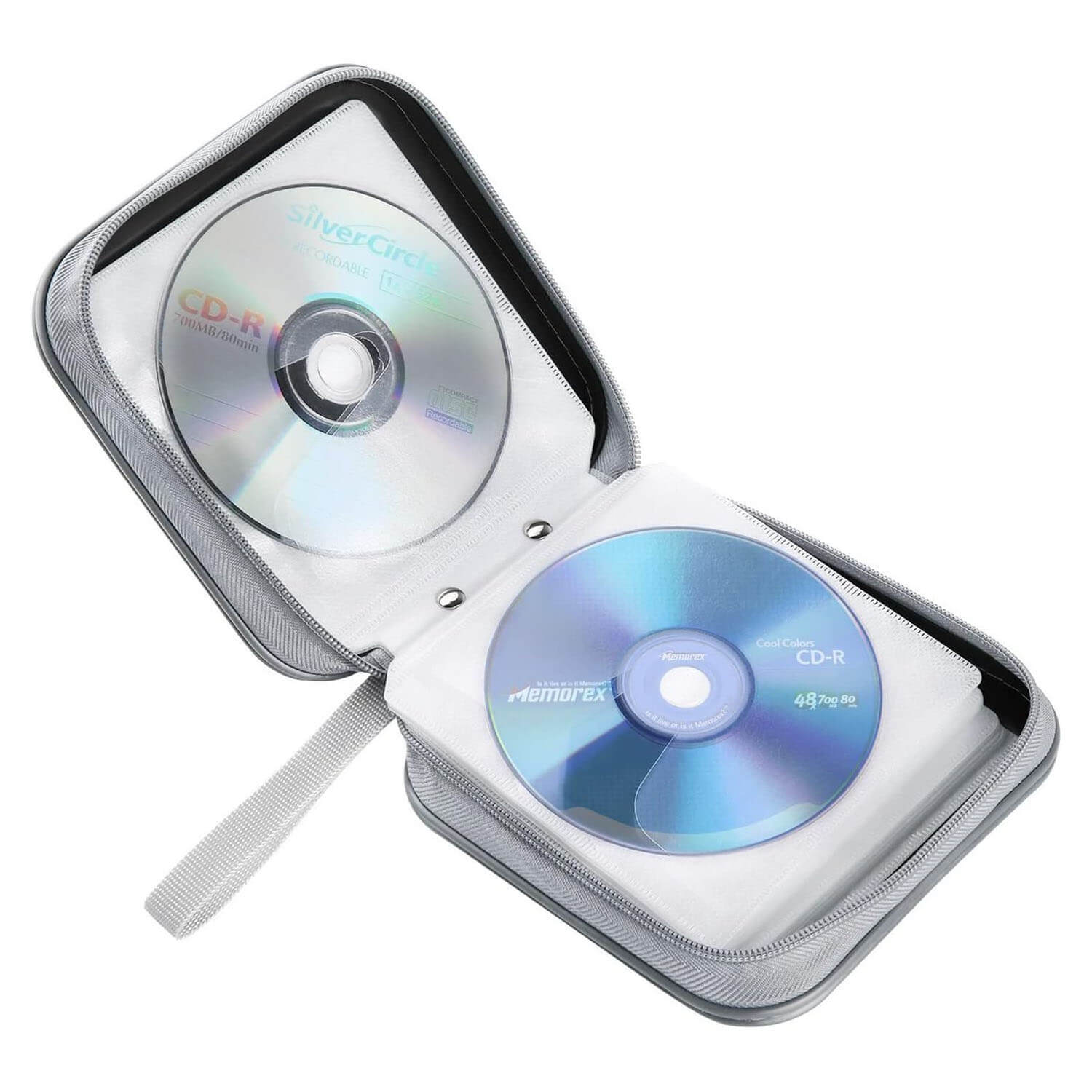 40-Disc Hard Plastic CD/DVD Storage Case – Black