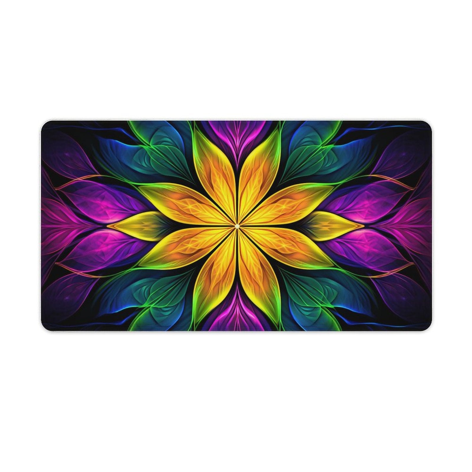 Slip Rubber Mouse Pad with Stitched Edges