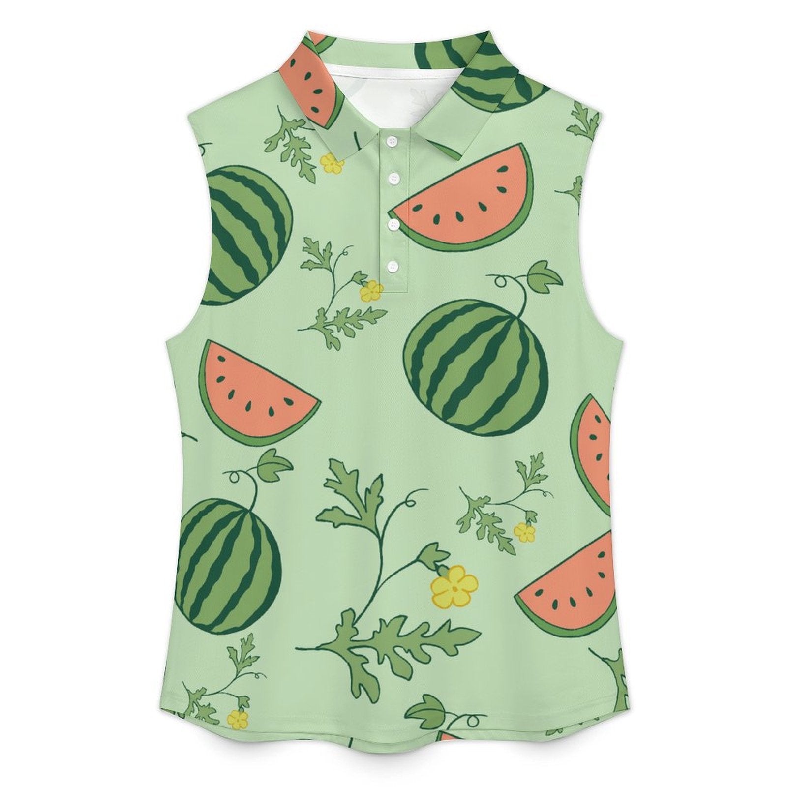 Summer fruits Sleeveless Tank Top Watermelon Vine Pattern