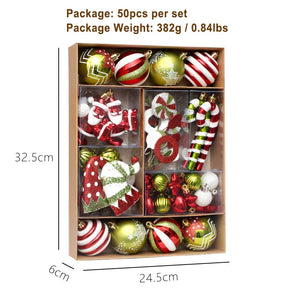 50pcs Christmas Decorations