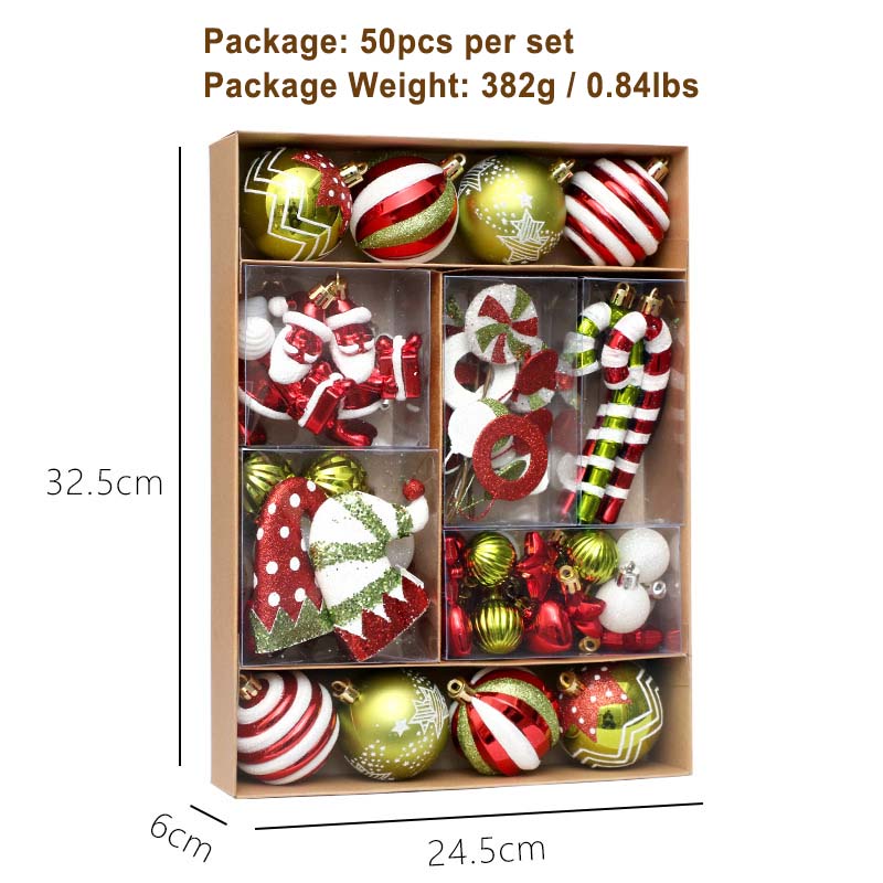 50pcs Christmas Decorations