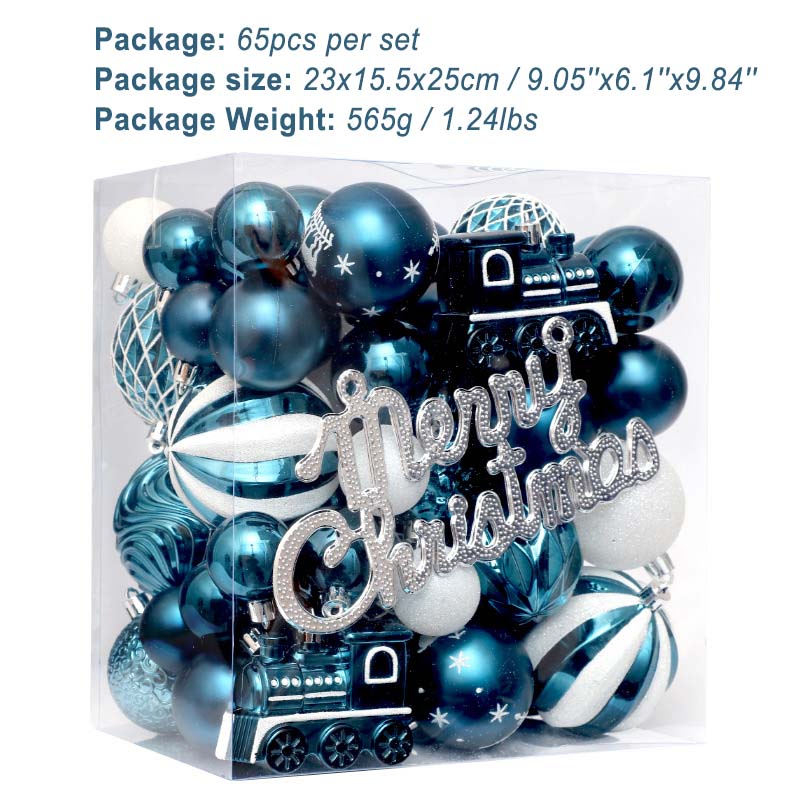 65pcs Christmas Decorations