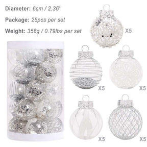 25pcs Christmas Ball Decorations