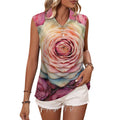 Sleeveless Collared Tank Top 030