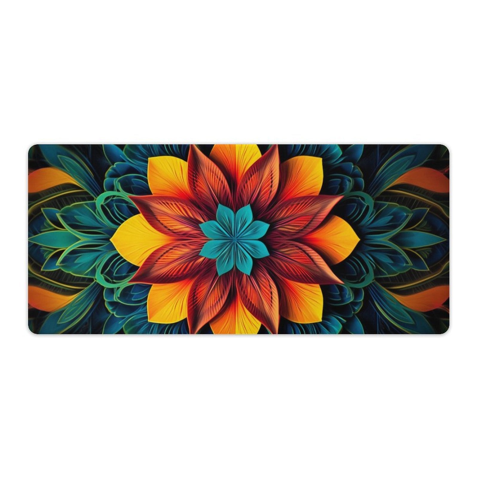 Slip Rubber Mouse Pad with Stitched Edges