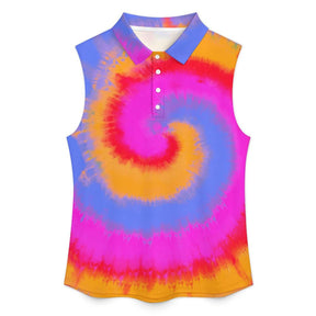 Sleeveless Tank Top Tie-dyed Corlorful