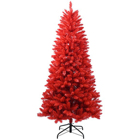 4/5/6/7ft no LED Artificial Xmas Trees Green