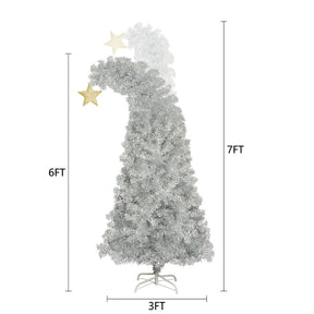 6ft 300pcs Colorful LED 900 Tip Artificial Xmas Trees White