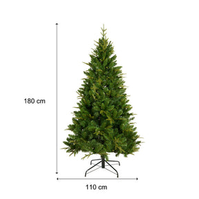 6/7.5 ft with LED Artificial Xmas Trees Green