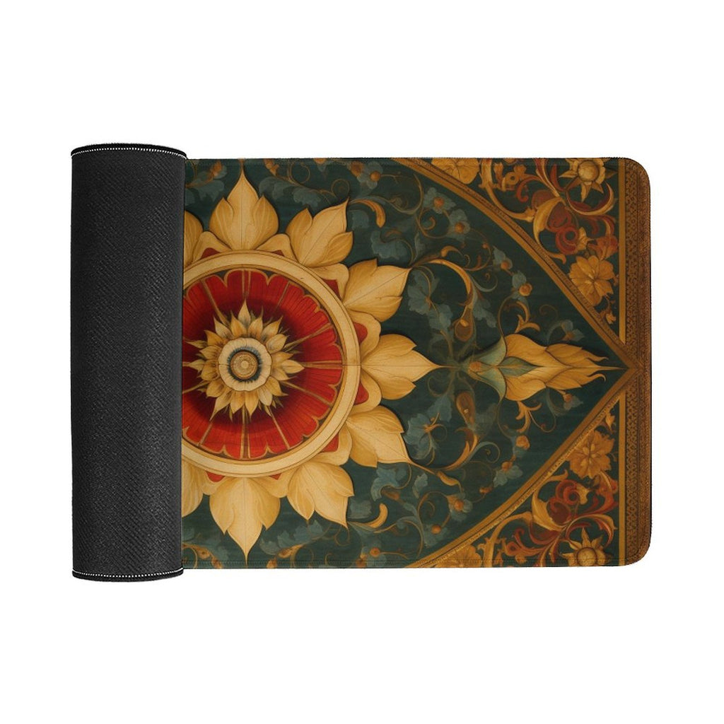 Slip Rubber Mouse Pad with Stitched Edges