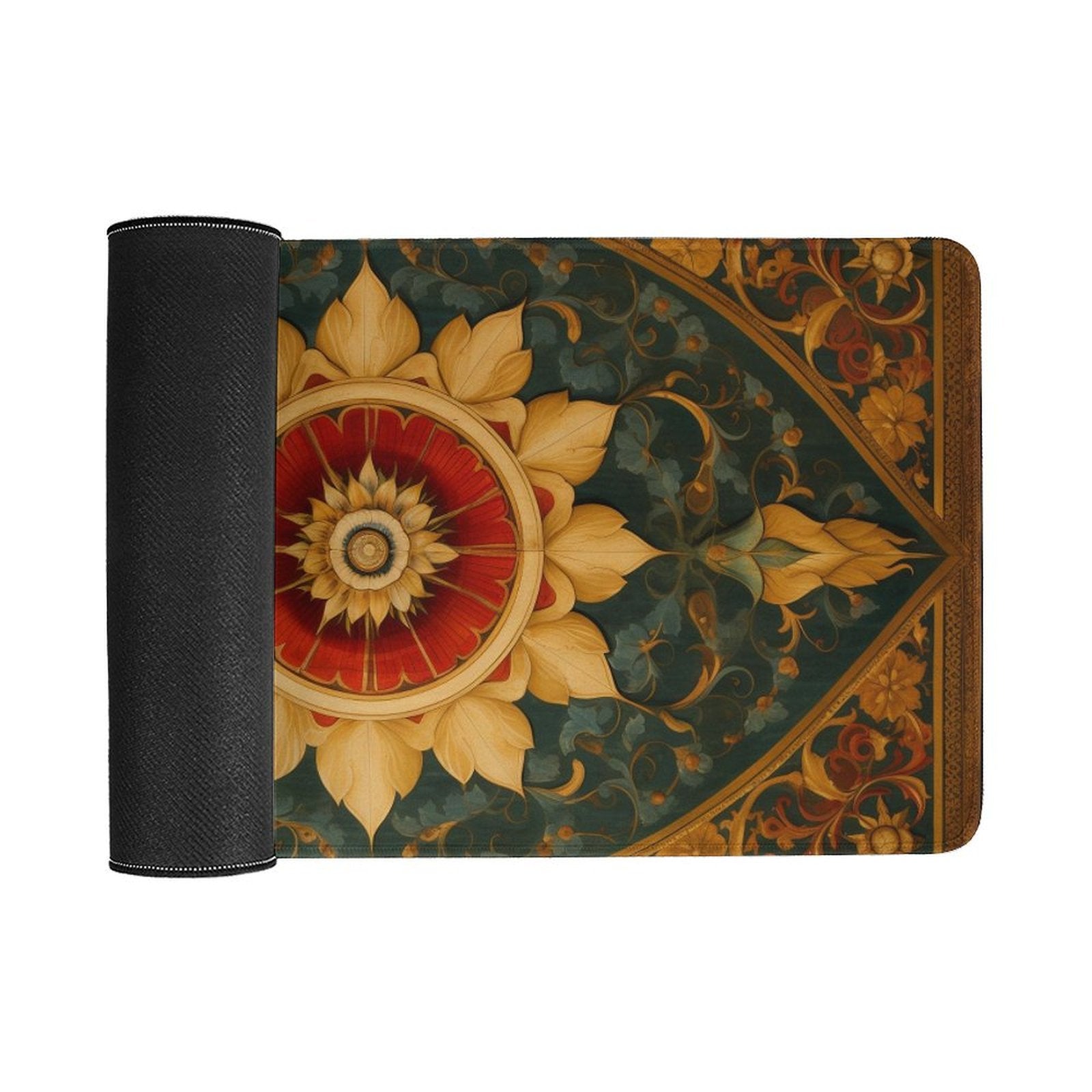 Slip Rubber Mouse Pad with Stitched Edges