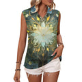 Sleeveless Collared Tank Top 004