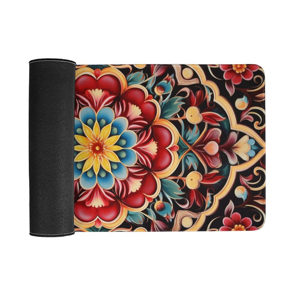 Slip Rubber Mouse Pad with Stitched Edges