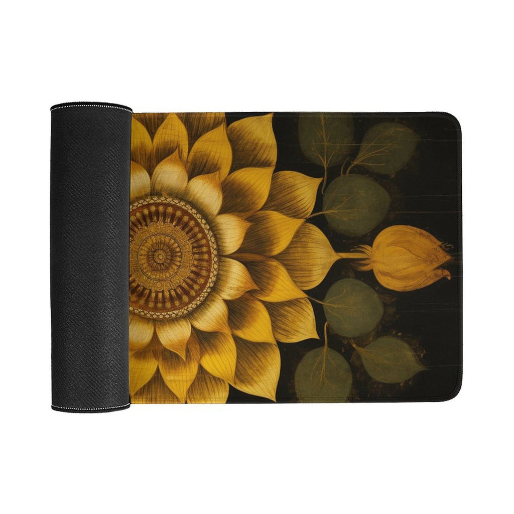 Slip Rubber Mouse Pad with Stitched Edges