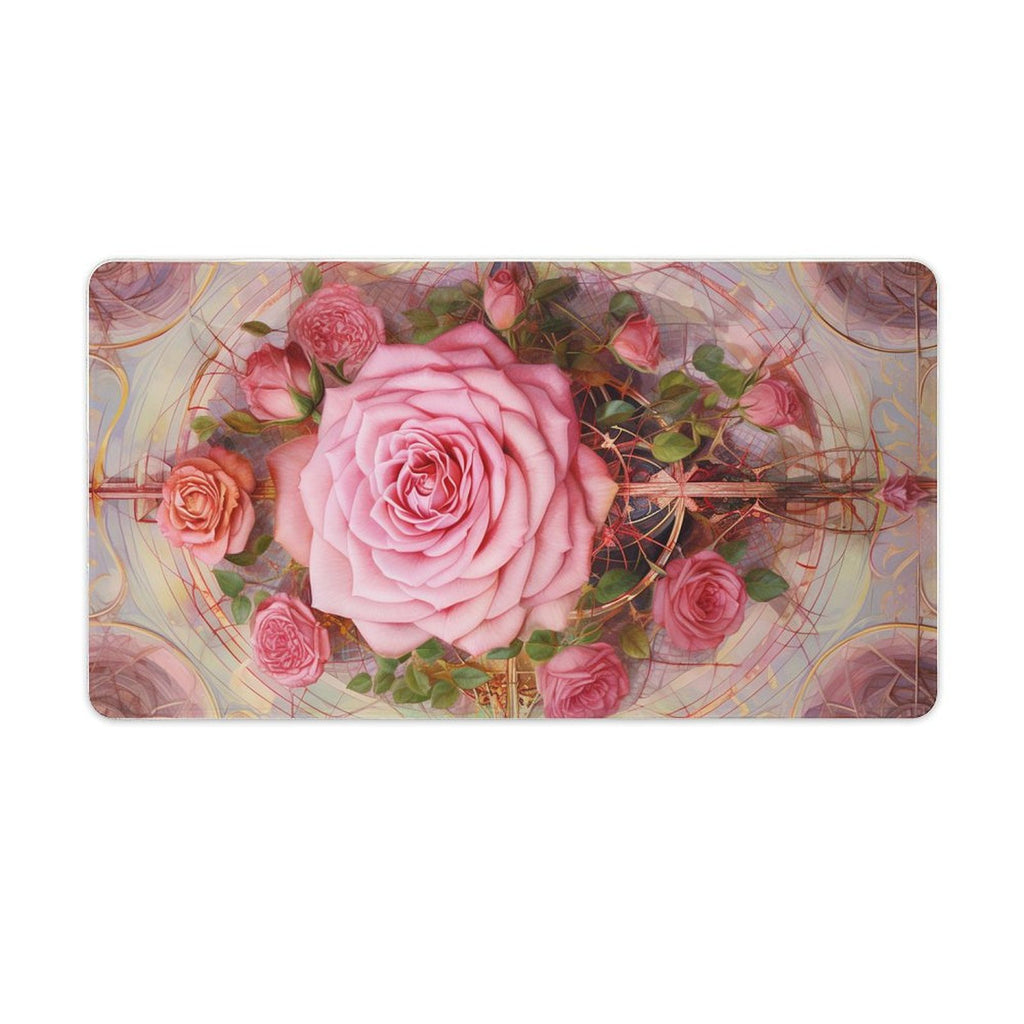 Slip Rubber Mouse Pad with Stitched Edges