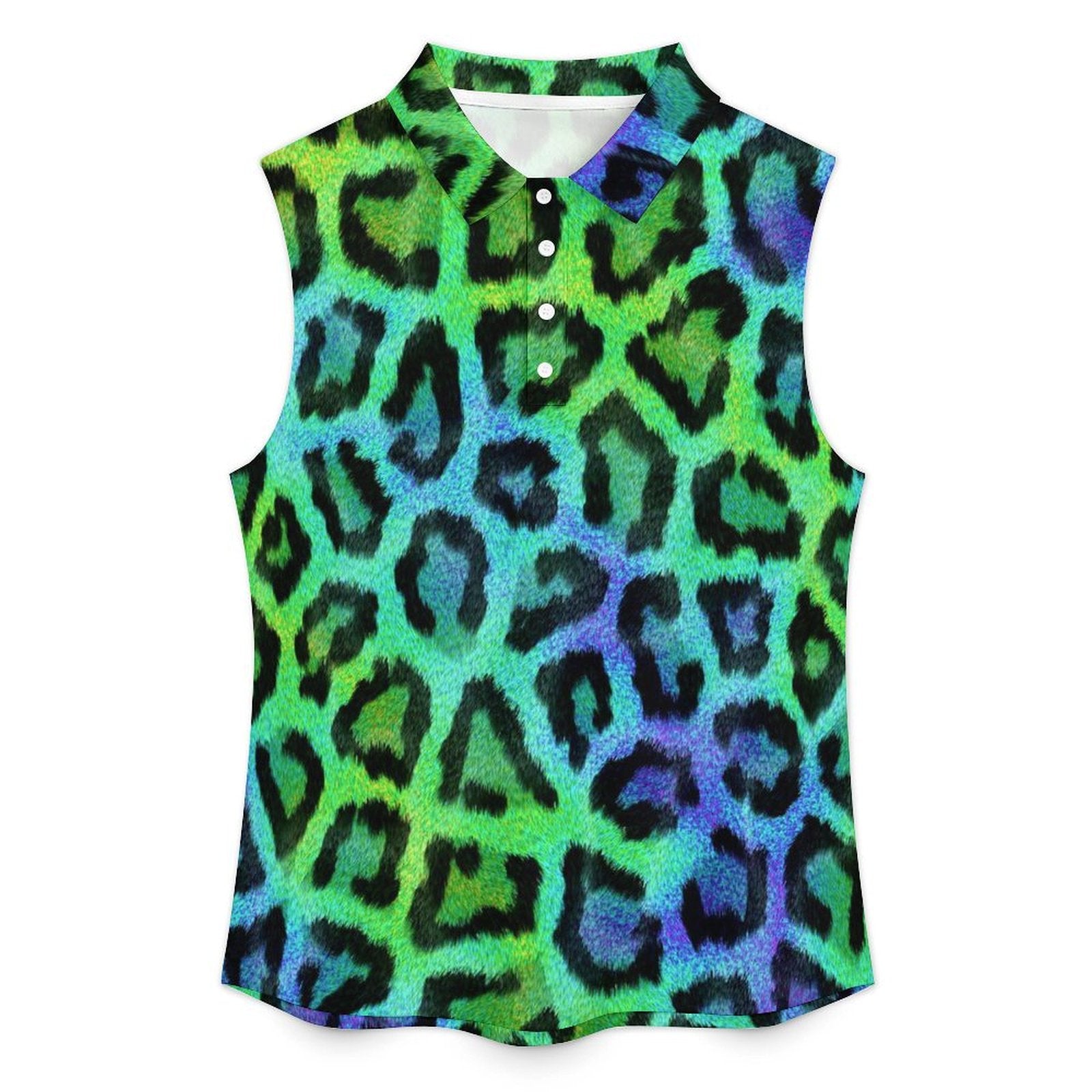 Animal print Sleeveless Tank Top Color, Leopard Print, Background