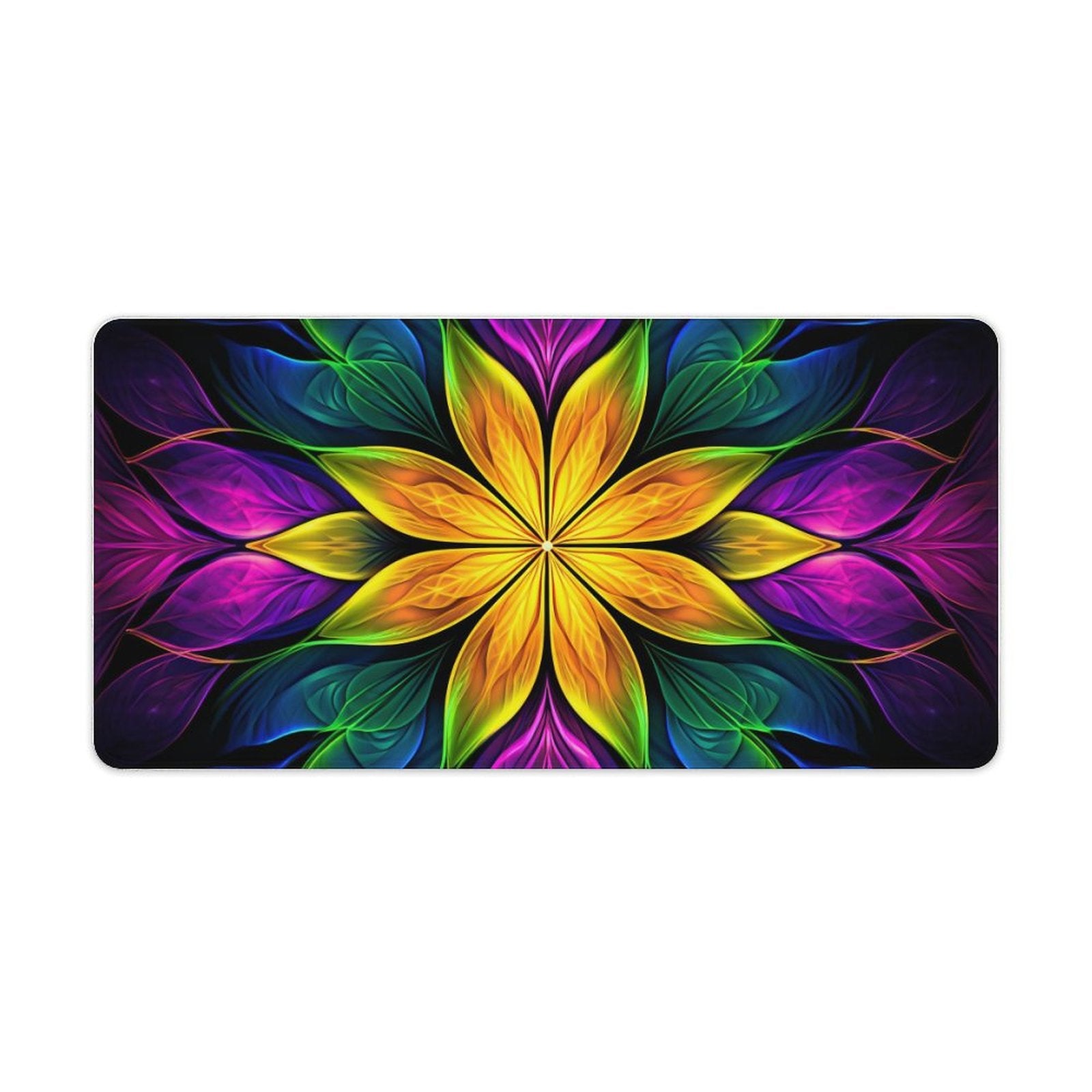 Slip Rubber Mouse Pad with Stitched Edges