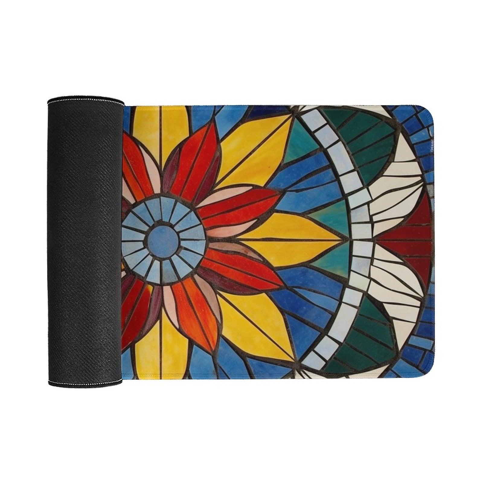 Slip Rubber Mouse Pad with Stitched Edges